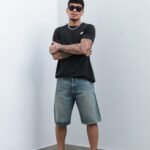 Bermuda Jean Mom Baggy Matizado Lacer