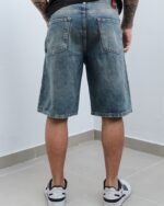 Bermuda Mom Baggy jeans Matizado Lacer - Imagen 3