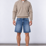 Bermuda Jean Mom Baggy Stone Lacer