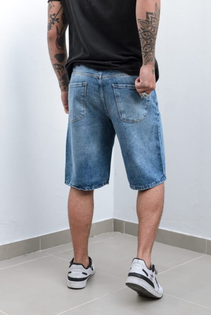Bermudas Mom Baggy Jeans Eston Lacer - Imagen 3