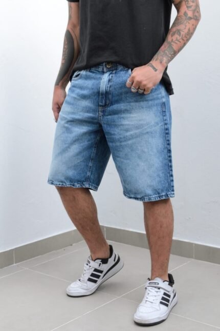 Bermudas Mom Baggy Jeans Eston Lacer