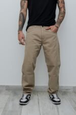 Pantalón Gabardina Clásico Biscop Kaqui Rigido