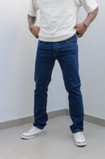 Jean Semi Elastizado Celso Azul Liso - Imagen 3