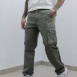 Pantalón Cargo Rigido Verde