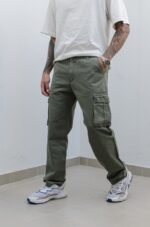 Pantalón Cargo Rigido Verde