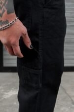 Jean Carpintero Negro Rigido - Imagen 2