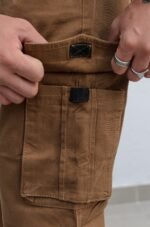 Pantalón Cargo Rigido Almendra - Imagen 3