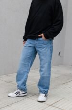 Jean Baggy Fit Berto Stone Celeste - Imagen 4