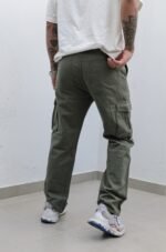 Pantalón Cargo Rigido Verde - Imagen 2