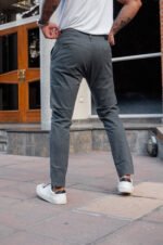Pantalón Chino Slim Fit Gris Oscuro - Imagen 2