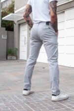 Pantalón Chino Slim Fit Gris Perla - Imagen 5