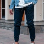 Jogger Gabardina Azul