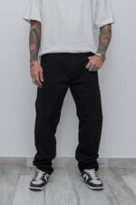 Pantalón Gabardina Clásico Biscop Negro Rígido