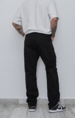 Pantalón Gabardina Clásico Biscop Negro Rígido - Imagen 2