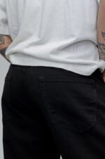 Pantalón Gabardina Clásico Biscop Negro Rígido - Imagen 5