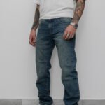 Jean Clásico Biscop Oxido Laser Con Bigote