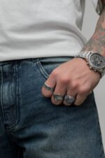 Jean Clásico Biscop Oxido Laser Con Bigote - Imagen 4