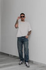 Jean Clásico Biscop Oxido Laser Con Bigote - Imagen 5