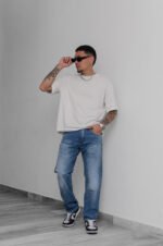 Jean Clásico Biscop-Harly Stone Lacer con Bigotes - Imagen 3