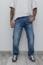 Jean Clásico Biscop-Harly Stone Lacer con Bigotes