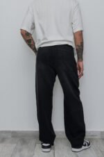 Jean Baggy Fit Negro Laser con Bigote - Imagen 2