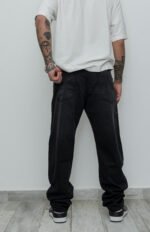 Jean Mom Regular Ibai Negro Localizado - Imagen 2