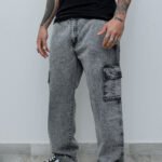 Pantalón Cargo Rigido Jean Nevado Gris