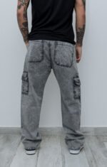 Pantalón Cargo Rigido Jean Nevado Gris - Imagen 2