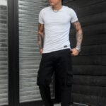 Pantalón Cargo Rigido Negro