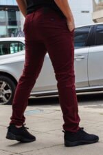 Pantalón Chino Slim Fit Bordo - Imagen 3