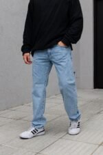 Jean Clásico Harly Celeste Nevado Liso - Imagen 3