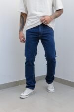 Jean Semi Elastizado Celso Azul Liso