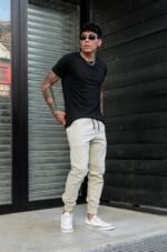 Jogger Gabardina Beige - Imagen 3