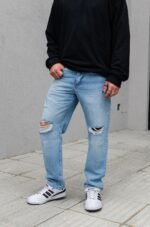 Jean Mom Regular Ezequiel Stone Celeste Roto