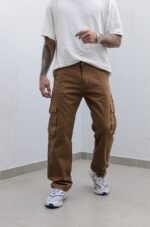 Pantalón Cargo Rigido Almendra