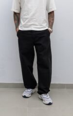 Jean Baggy Fit Guilbert Negro Liso - Imagen 2