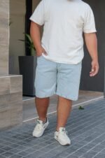 Extra Plus Bermuda Clásico Rígido Celeste Nevado