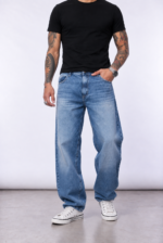 Jean Baggy Fit Bruno Stone Lacer con Bigotes