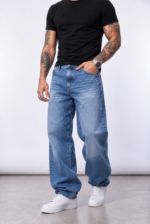 Jean Baggy Fit Bruno Stone Lacer con Bigotes - Imagen 2
