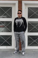 Jean Baggy Fit Bernardo Gris Nevado - Imagen 4