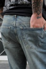 Bermuda Jean Baggy Oxido con Pinzas - Imagen 4