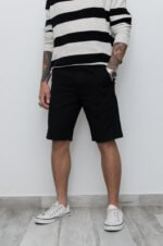 Bermuda Gabardina Chino Negro