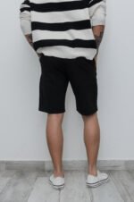 Bermuda Gabardina Chino Negro - Imagen 2