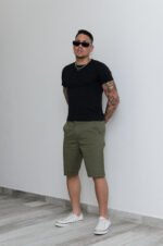 Bermuda Gabardina Chino Verde - Imagen 3