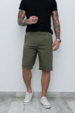 Bermuda Gabardina Chino Verde