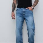 Jean Baggy Fit Bruno Stone Lacer con Bigotes