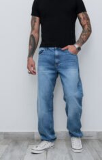 Jean Baggy Fit Bruno Stone Lacer con Bigotes