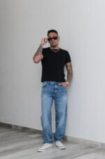 Jean Baggy Fit Bruno Stone Lacer con Bigotes - Imagen 4