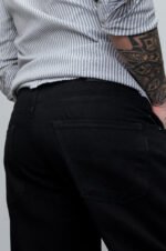 Jean Mom Regular Thiago Negro Liso - Imagen 5