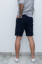 Bermuda Gabardina Chino Azul - Imagen 2